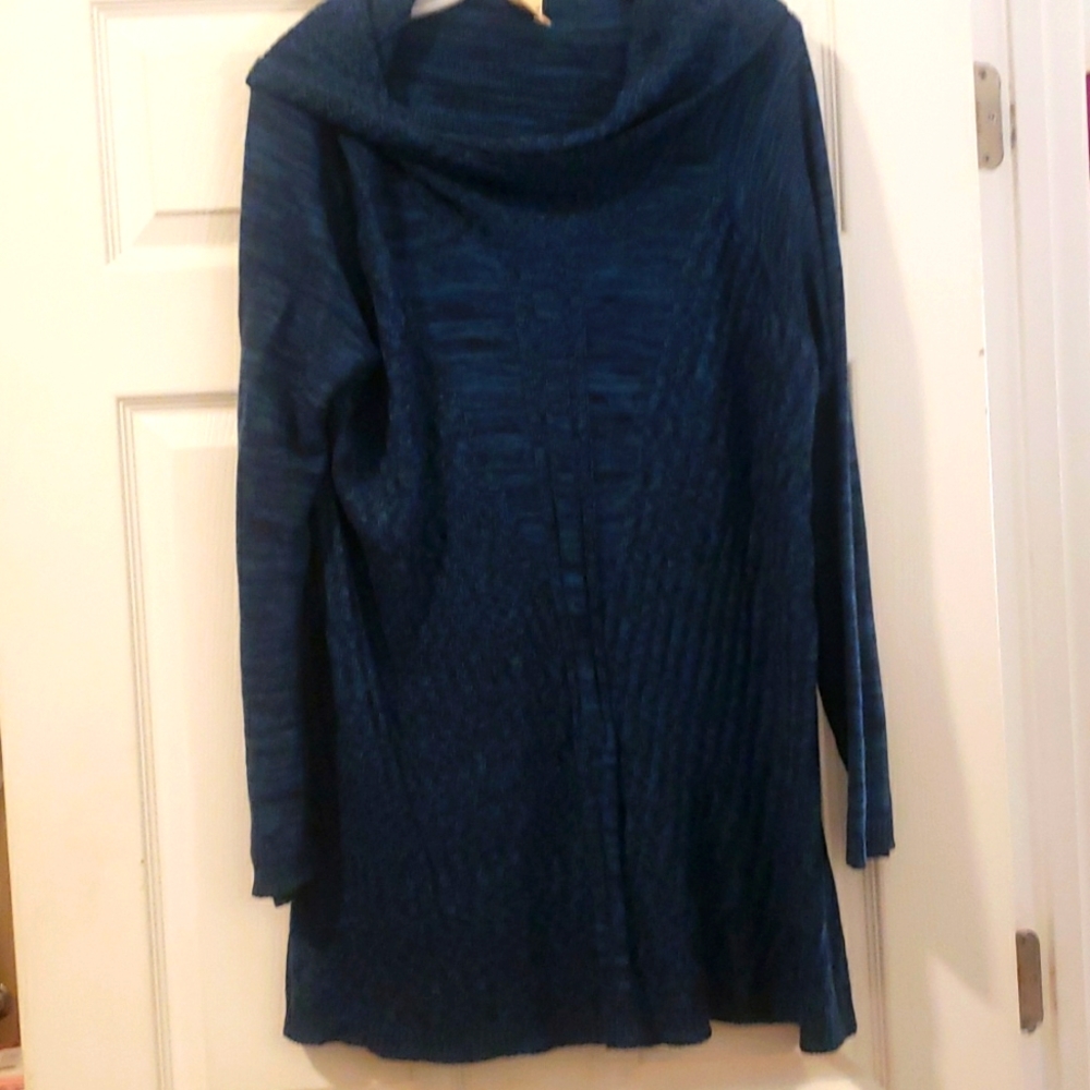 Deep Blue Tunic Sweater
